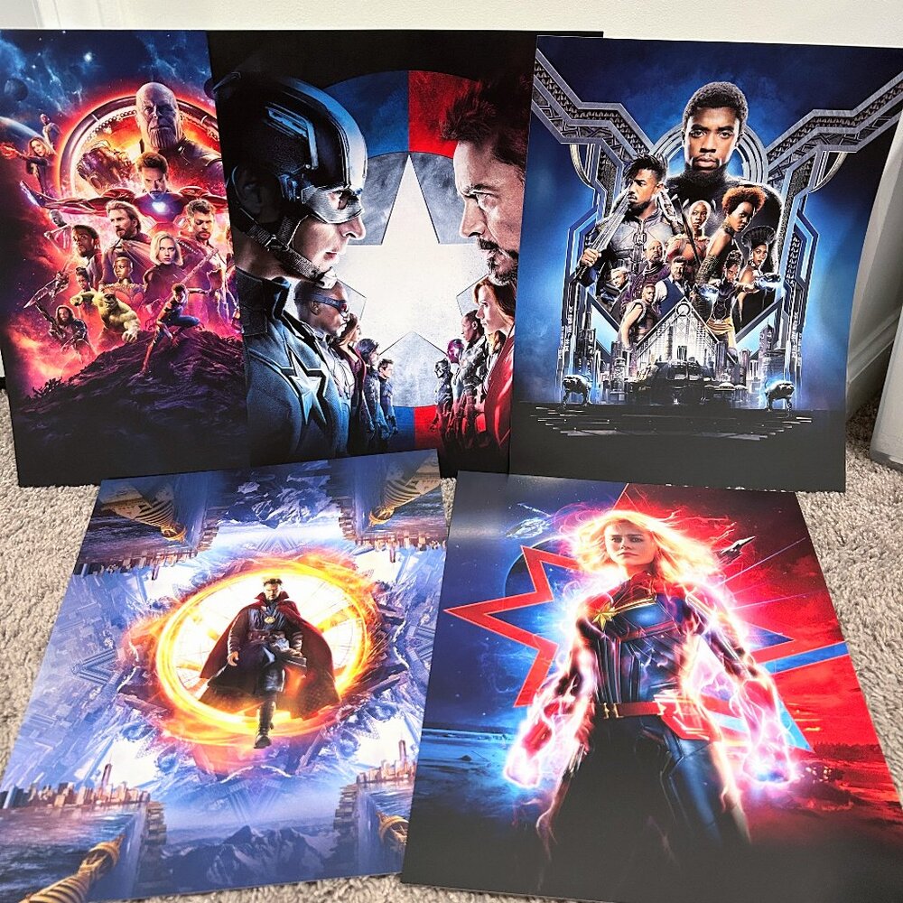 5 Disney's Marvel Cinematic Universe Posters